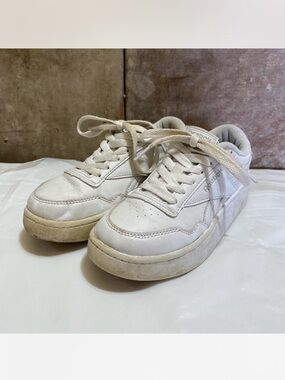 Reebok Kids White Low-Profile Lace-Up Sneakers